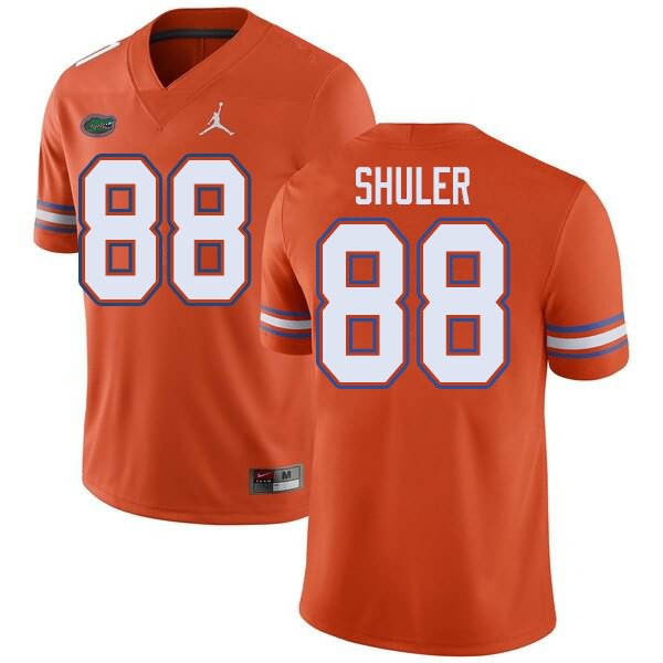 NCAA Florida Gators Adam Shuler Men's #88 Jordan Brand Orange Stitched Authentic College Football Jersey MHI3764LM